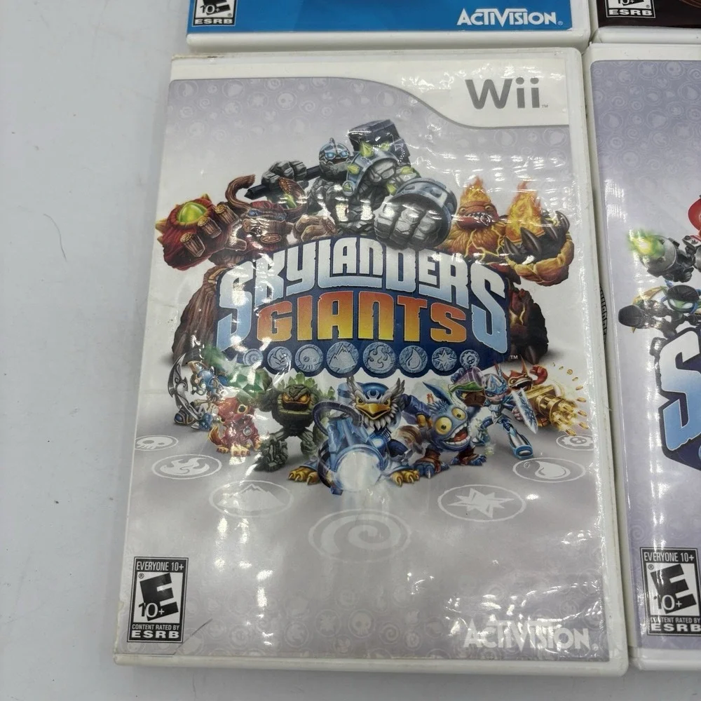 Nintendo Wii Games Skylanders Activision With Cases Lot‎ Of 4